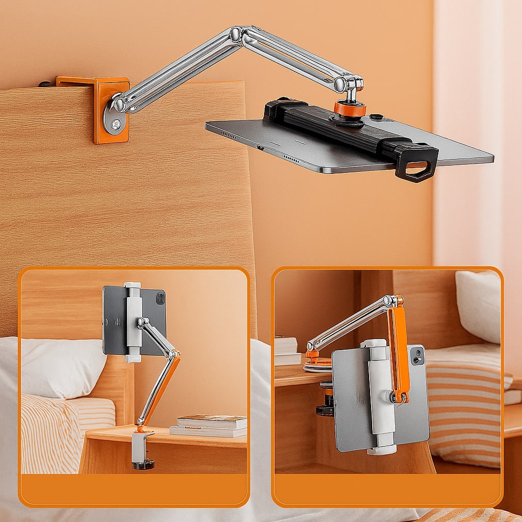 Eleganter Aluminiumständer für Smartphones und Tablets