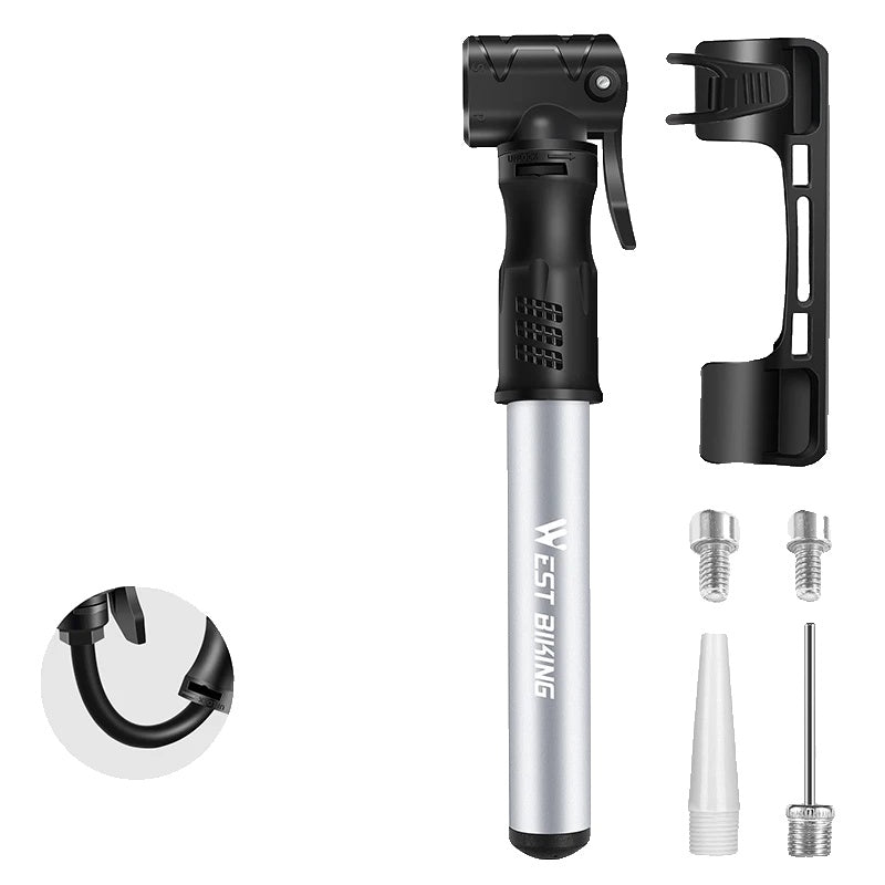 Ultraleichte Mini-Fahrradpumpe für Rennräder bis 100 psi