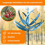 Elegante Metallwetterfahne im Lotusdesign für Ihren Garten