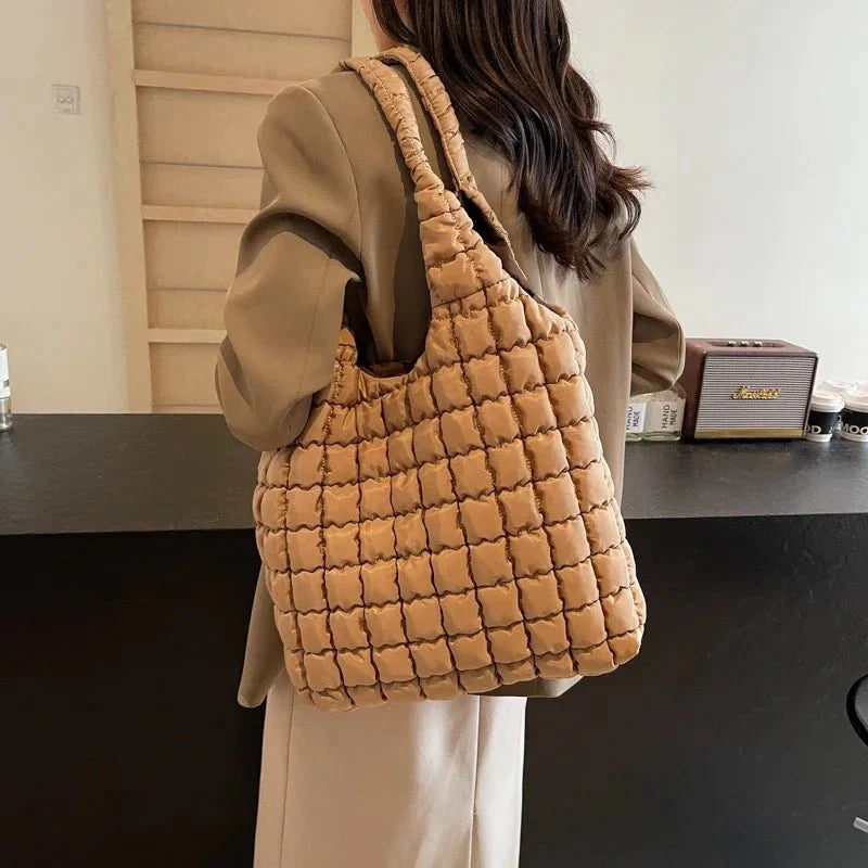 Flauschige Schultertasche für Stilbewusste mit großer Kapazität