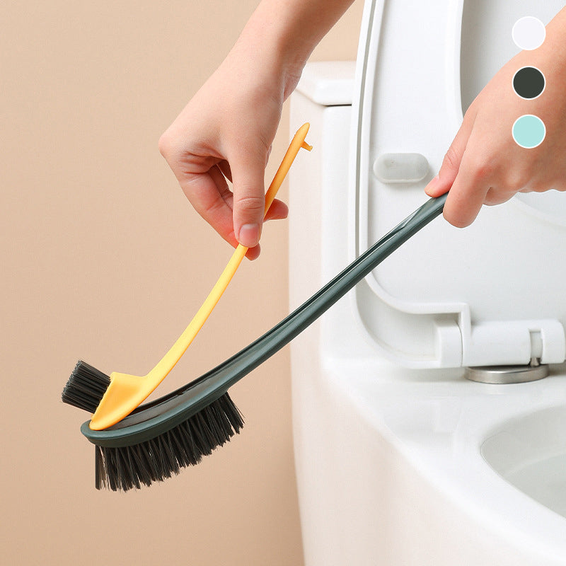 Zweiseitige Toilettenreinigungsbürste mit Flockung