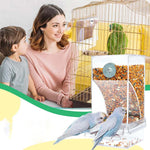 Automatischer Überlaufschutz transparenter Vogelhäuschen