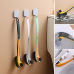 Zweiseitige Toilettenreinigungsbürste mit Flockung