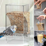 Automatischer Überlaufschutz transparenter Vogelhäuschen