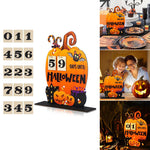 Hölzerner Adventskalender für Halloween