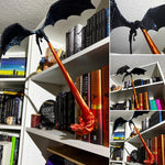Bücherregal mit Drachenflamme – Dekorative Buchstütze