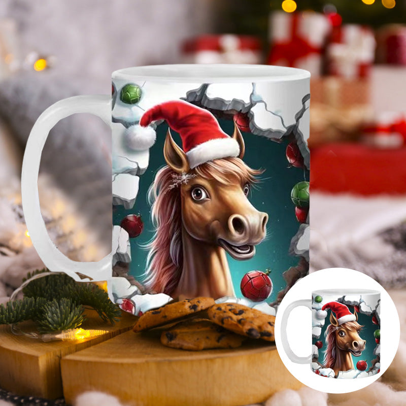 Tiermuster Weihnachtsbecher