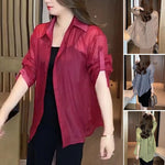 Leichte Bluse aus Seidenchiffon für den Sommer