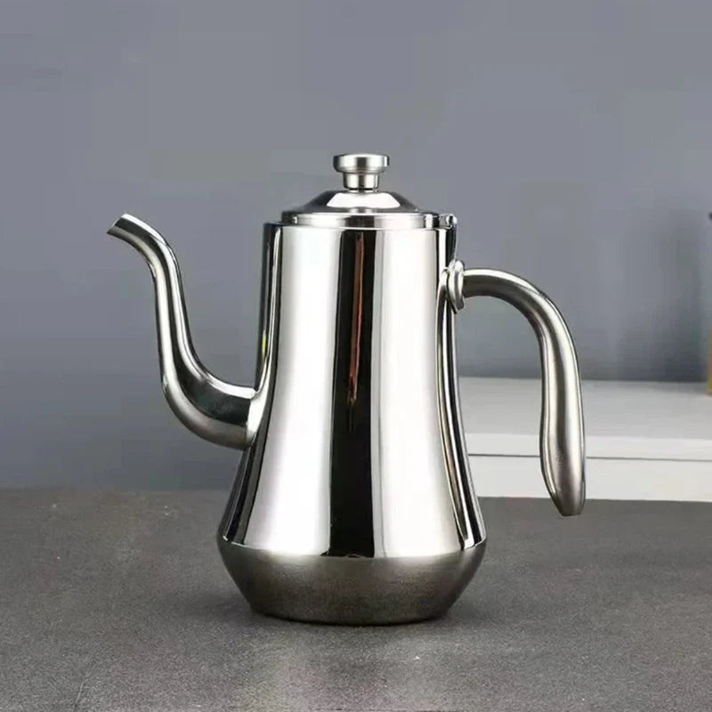 Edelstahl Wasserkocher mit langem Ausguss und Filter in Lebensmittelqualität