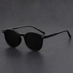 Herren Sonnenbrille im Retro-Stil – Runde Schildpatt Brille mit leichtem Rahmen