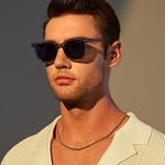 Herren Sonnenbrille Retro-Quadrat – Leicht, Stilvoll und Strapazierfähig