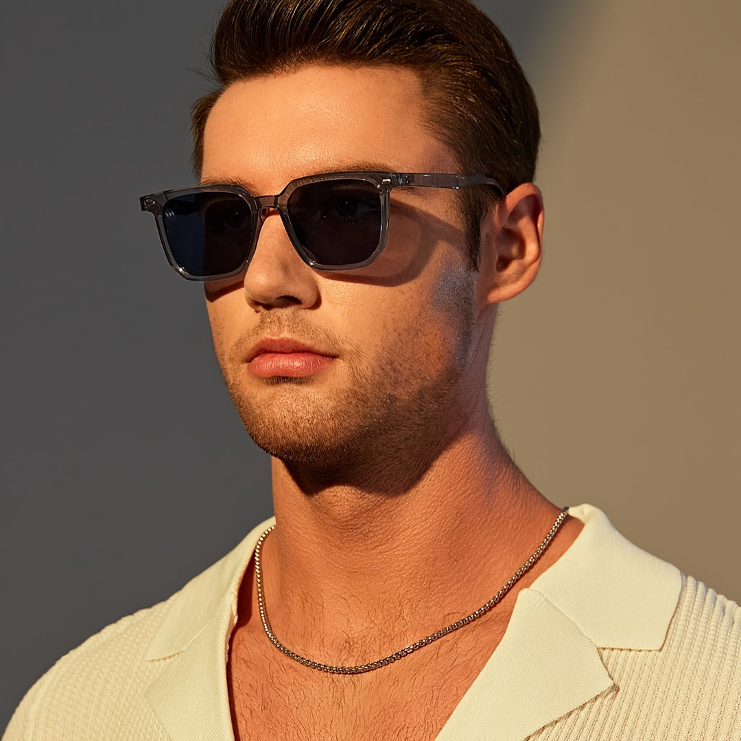 Herren Sonnenbrille Retro-Quadrat – Leicht, Stilvoll und Strapazierfähig