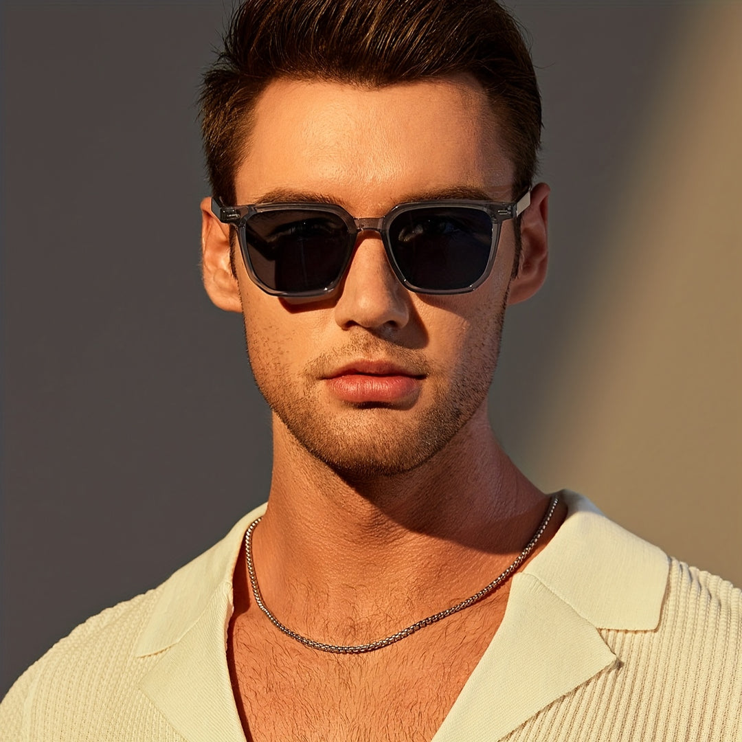 Herren Sonnenbrille Retro-Quadrat – Leicht, Stilvoll und Strapazierfähig