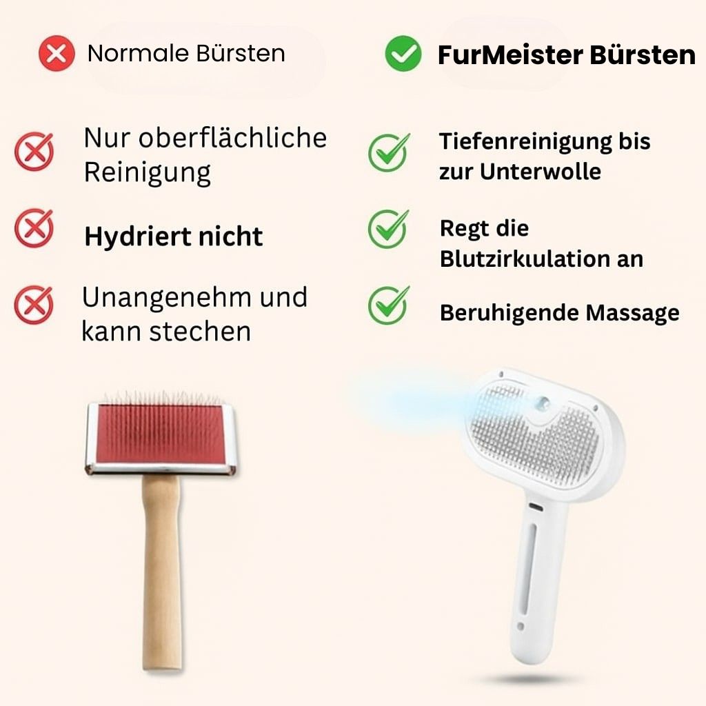FurMeister: Innovative Haustierbürste mit Dampffunktion