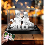 Lasergravierte Kristalllampe mit 2D/3D Foto - personalisierbar