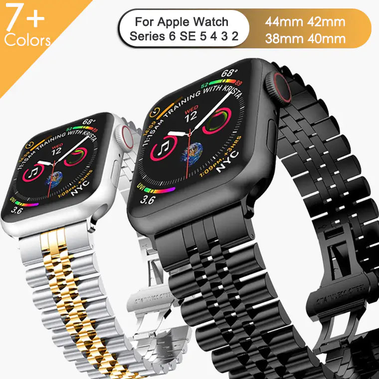 Elegantes Edelstahlarmband für die Apple Watch