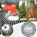 Effektiver Unkrauttrimmer mit Stahlbürste für Ihren Garten