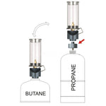 Tragbare Gaslampe mit einstellbarer Helligkeit