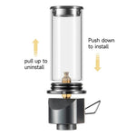 Tragbare Gaslampe mit einstellbarer Helligkeit
