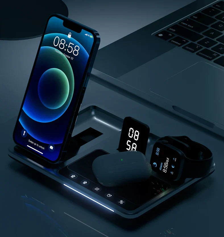 SmartCharge - 4-in-1 Wireless Charger for iPhone, Apple Watch and AirPods