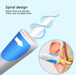 Soft Silicone Tip Earwax Cleaner with Gentle Spiral Design