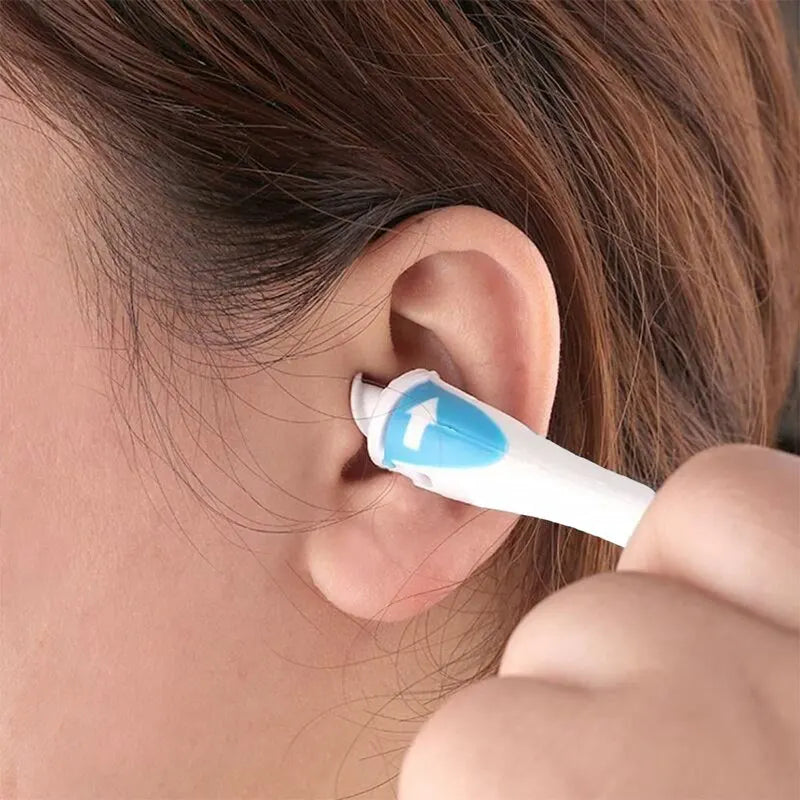 Soft Silicone Tip Earwax Cleaner with Gentle Spiral Design