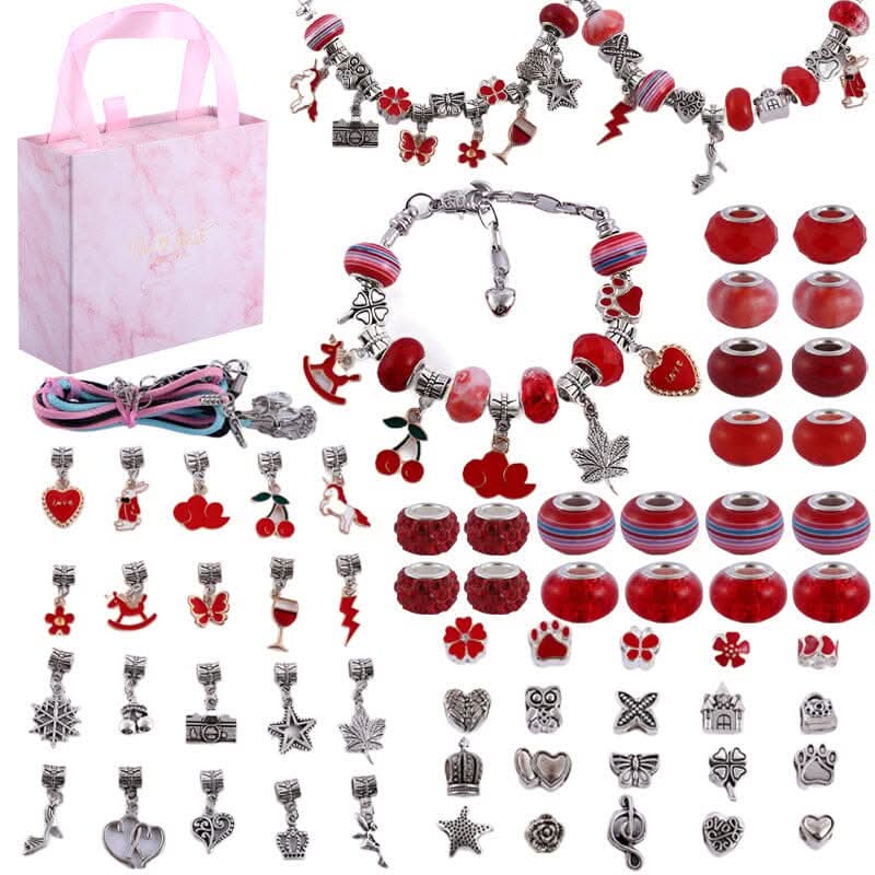 Jewelry Crafting Kit for Girls with Shiny Charms