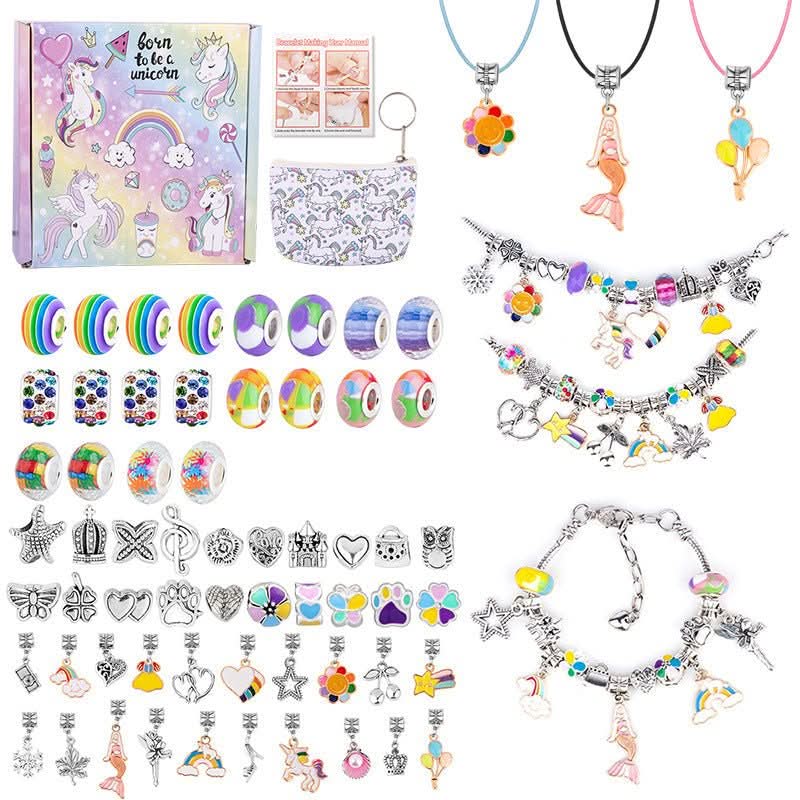Jewelry Crafting Kit for Girls with Shiny Charms