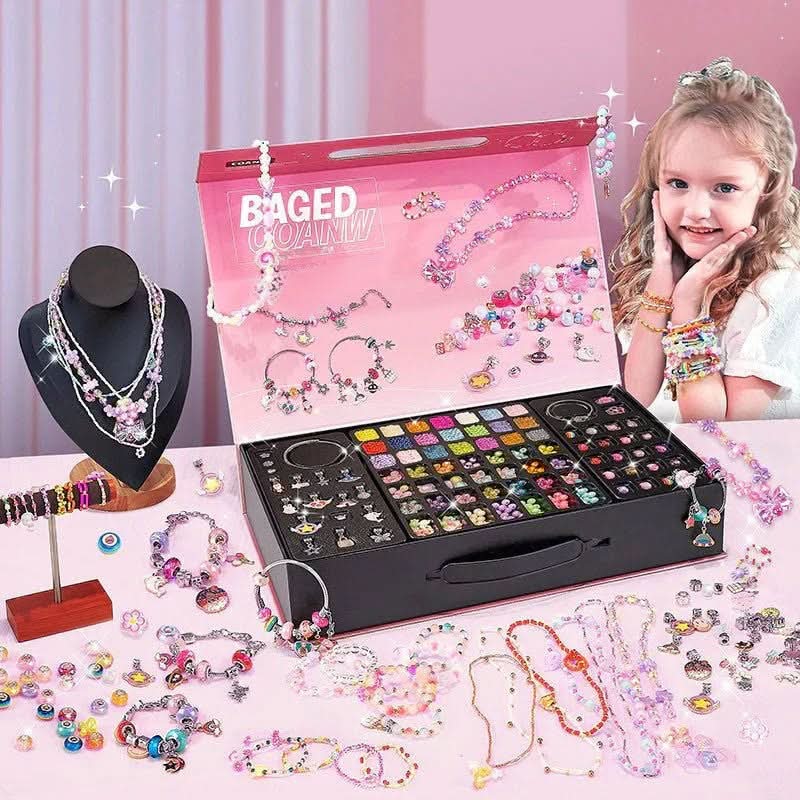 Jewelry Crafting Kit for Girls with Shiny Charms