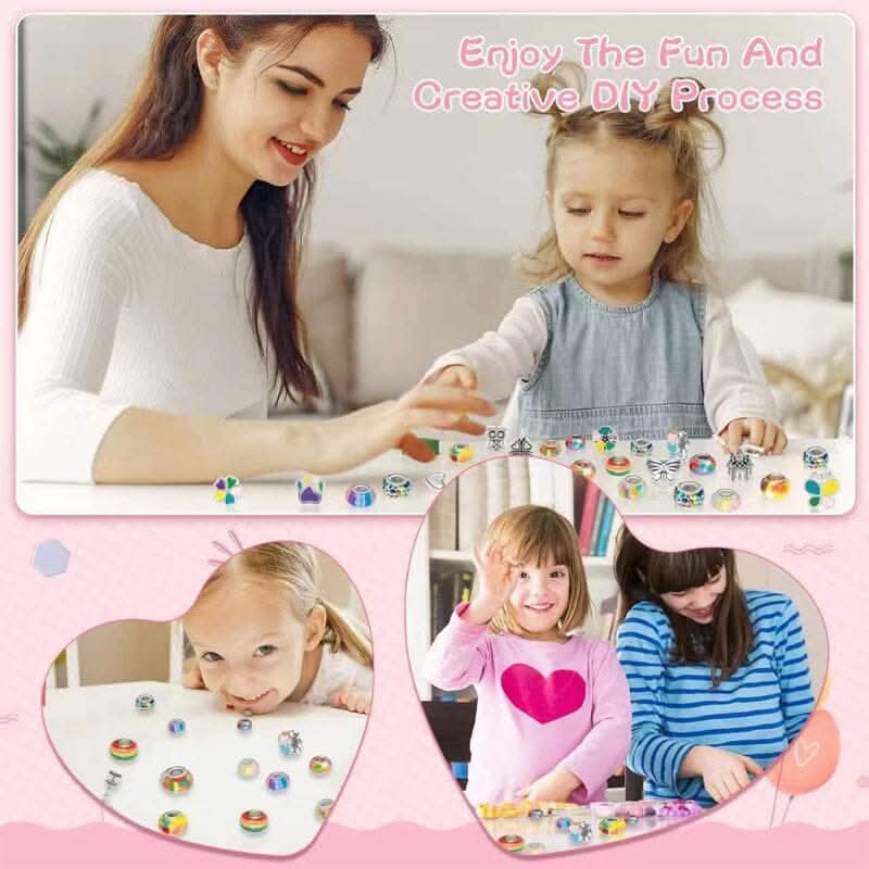 Jewelry Crafting Kit for Girls with Shiny Charms