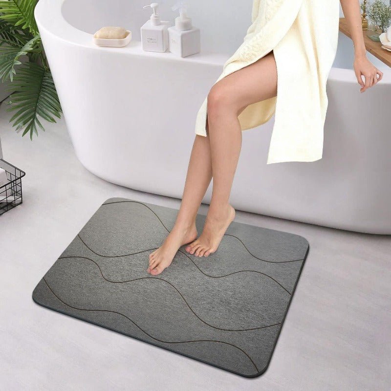 Elegante Badematte 50x80 cm – Schnell Trocknend & Pflegeleicht | AquaSoft