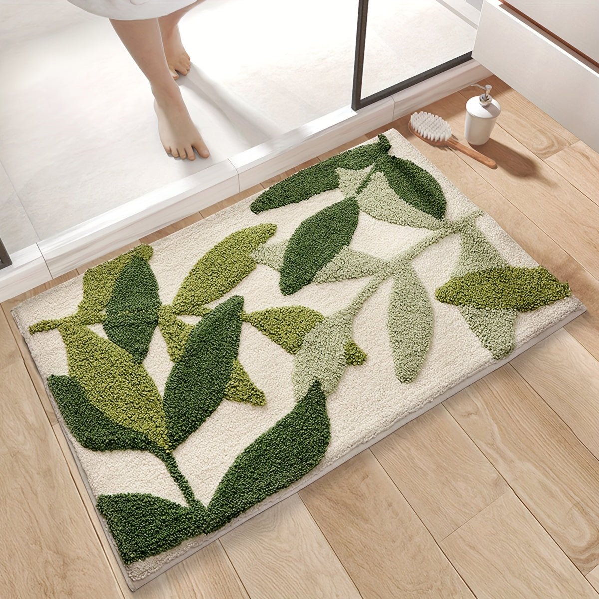Elegante Badezimmermatte 50x80 cm – Rutschfest & Komfortabel
