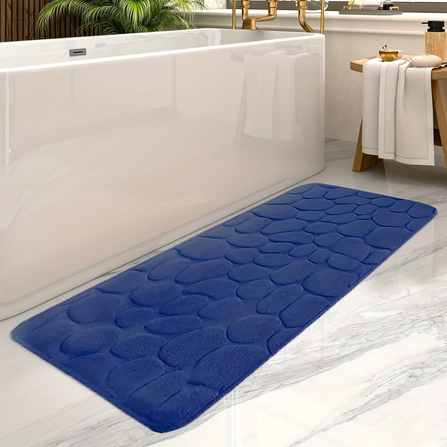 Luxuriöse rutschfeste Badezimmermatte – AquaElegance