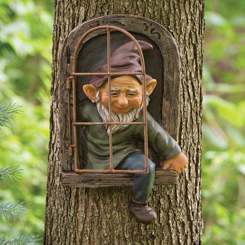 Fröhlicher Gartenfreund – Wetterfeste Dekofigur aus Harz
