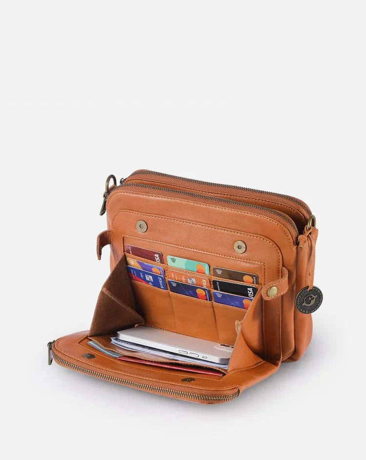 Stilvolle Crossbody-Tasche für Damen aus hochwertigem Leder