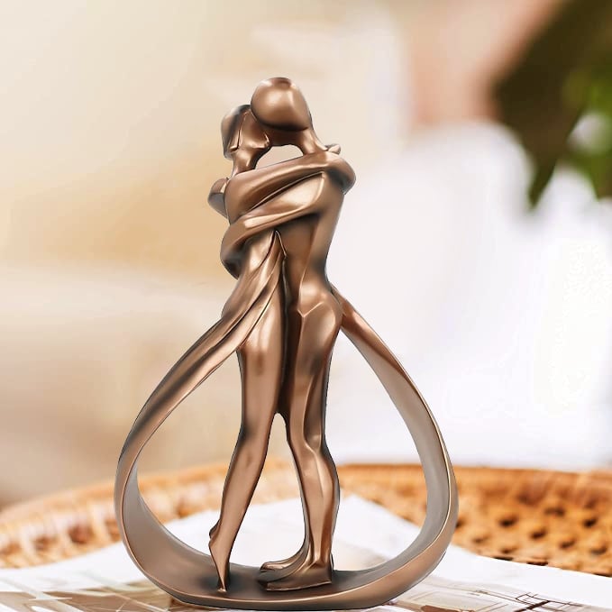 Herzliche Umarmung Skulptur – Symbol der Zuneigung