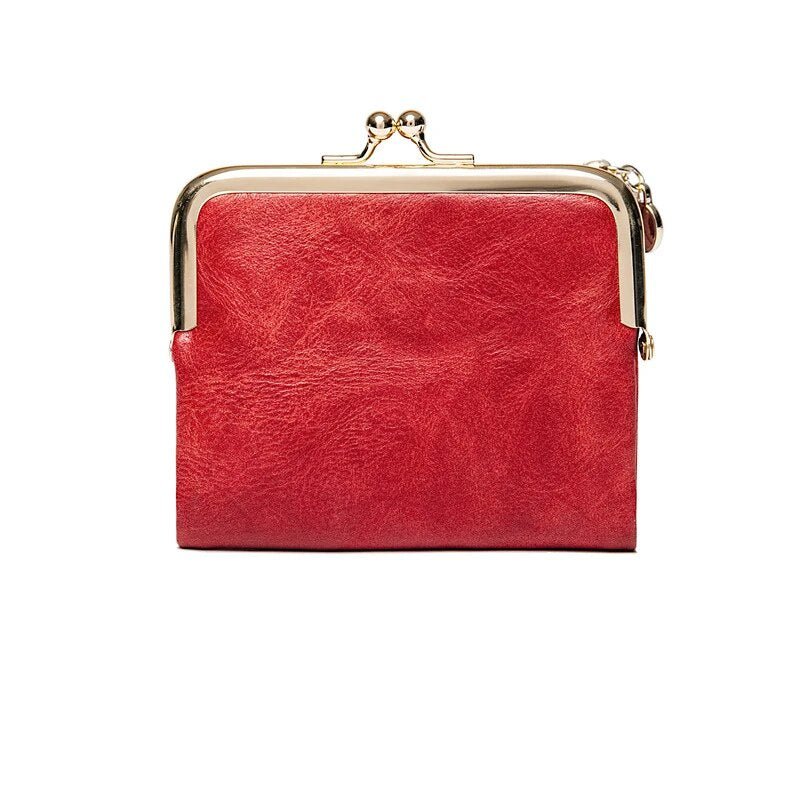 Elegante Damenbörse - Kompakte Geldtasche aus Leder