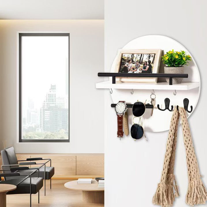 Eleganter Schlüsselhalter aus Holz für Ihre Wand