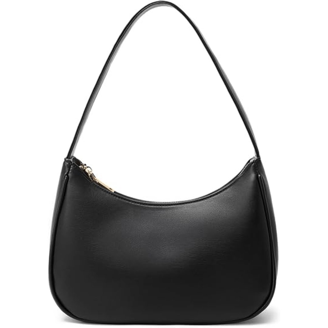 Elegante Mini Umhängetasche aus Leder mit Reißverschluss