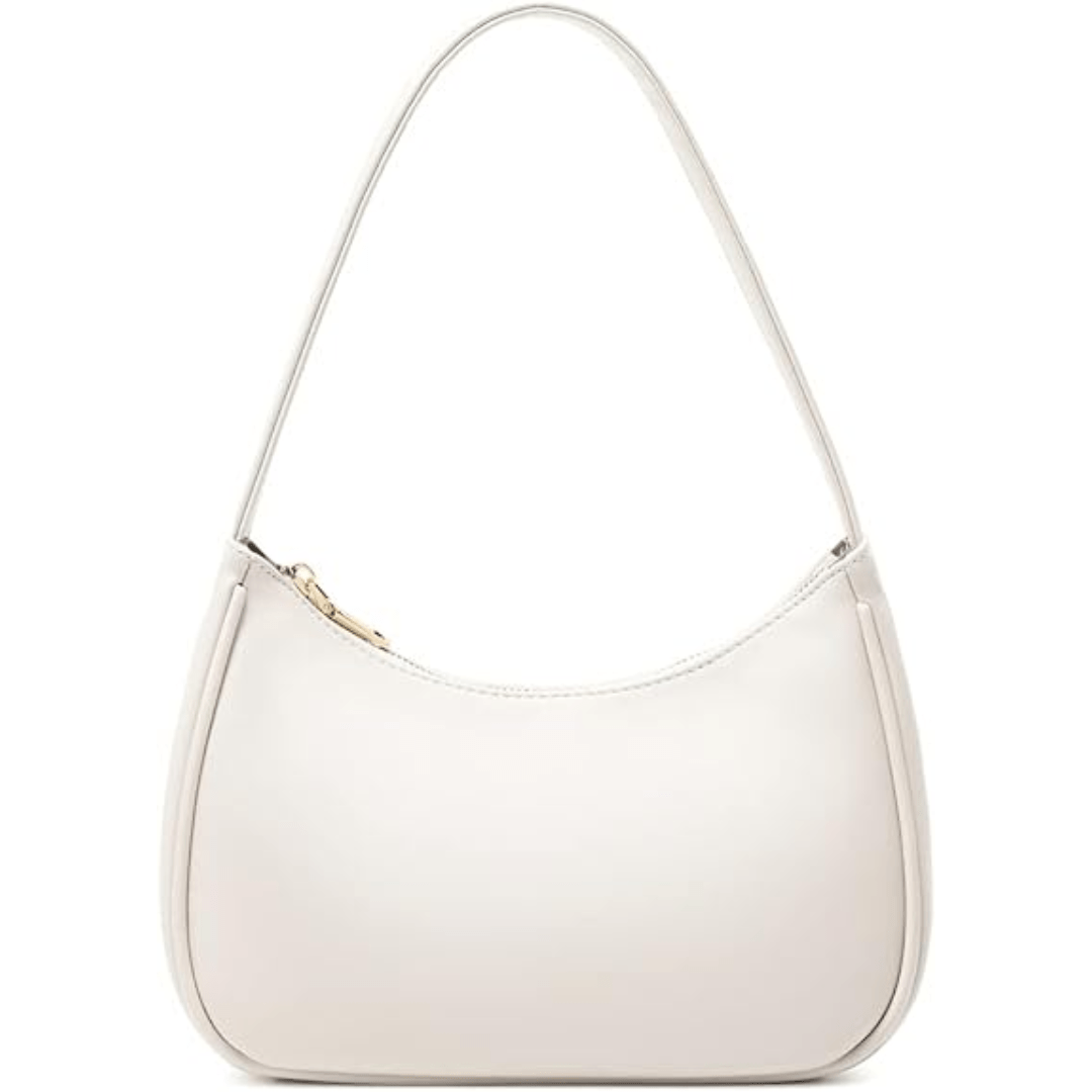 Elegante Mini Umhängetasche aus Leder mit Reißverschluss