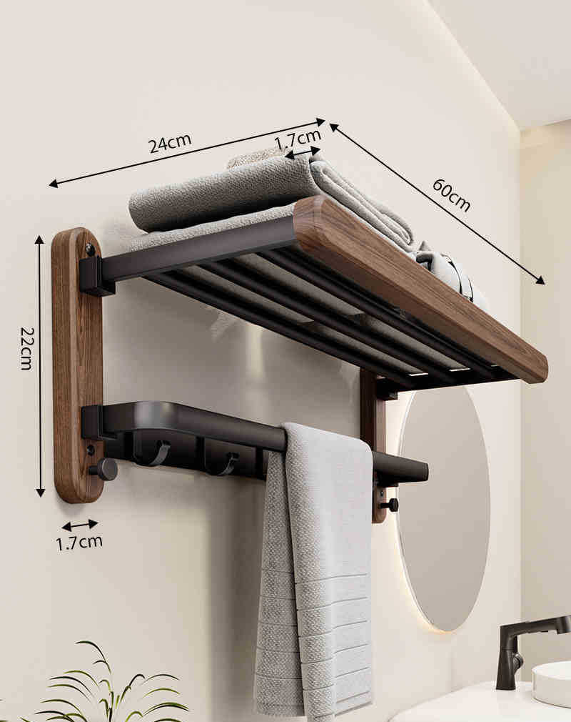 Elegantes Handtuchregal für Ihr Badezimmer – Wandmontage, Platzsparend