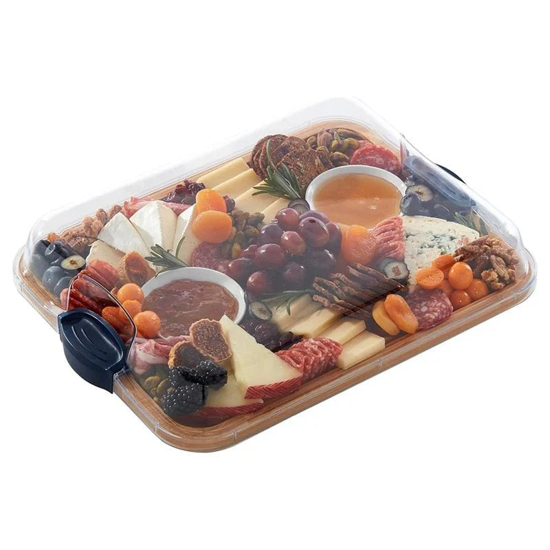SnackMaster Küchenbrett – Mit Fächern & Spülmaschinenfest