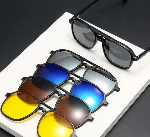 FlexiShade Sonnenbrille - 6-in-1 - UV-400 Schutz
