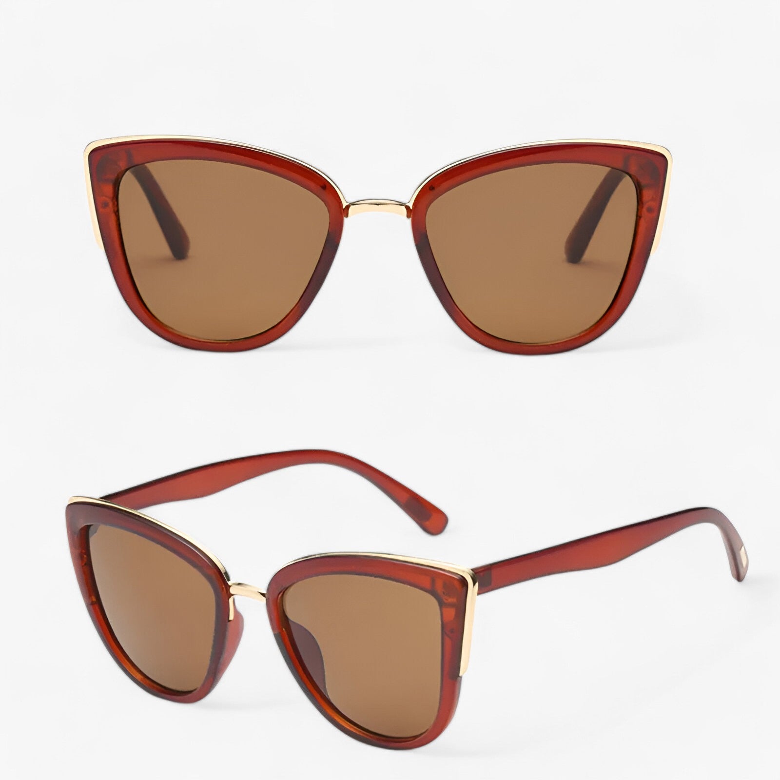 Elegante Cat-Eye Sonnenbrille für stilbewusste Frauen