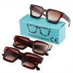 Stylische Herren-Sonnenbrille mit Dickem Rahmen - Quadratisch