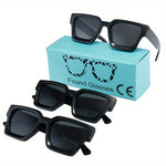Stylische Herren-Sonnenbrille mit Dickem Rahmen - Quadratisch