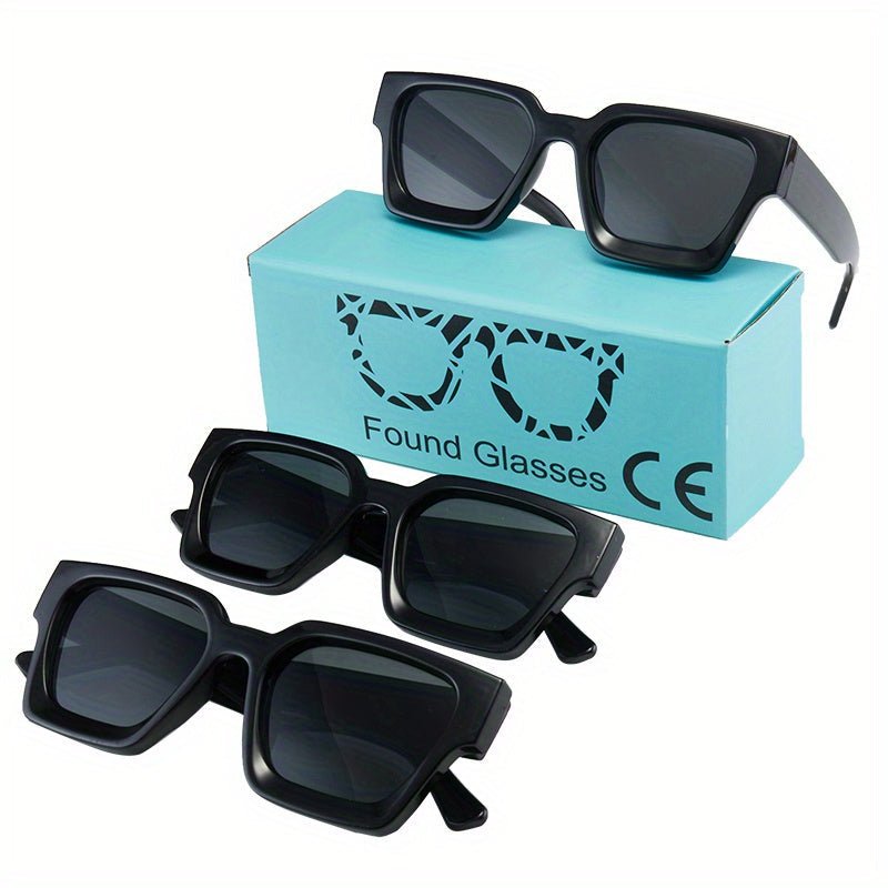 Stylische Herren-Sonnenbrille mit Dickem Rahmen - Quadratisch