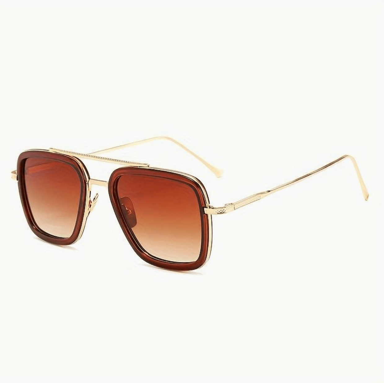 Elegante Sonnenbrille für Herren - Schwarz und Gold