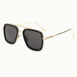 Elegante Sonnenbrille für Herren - Schwarz und Gold