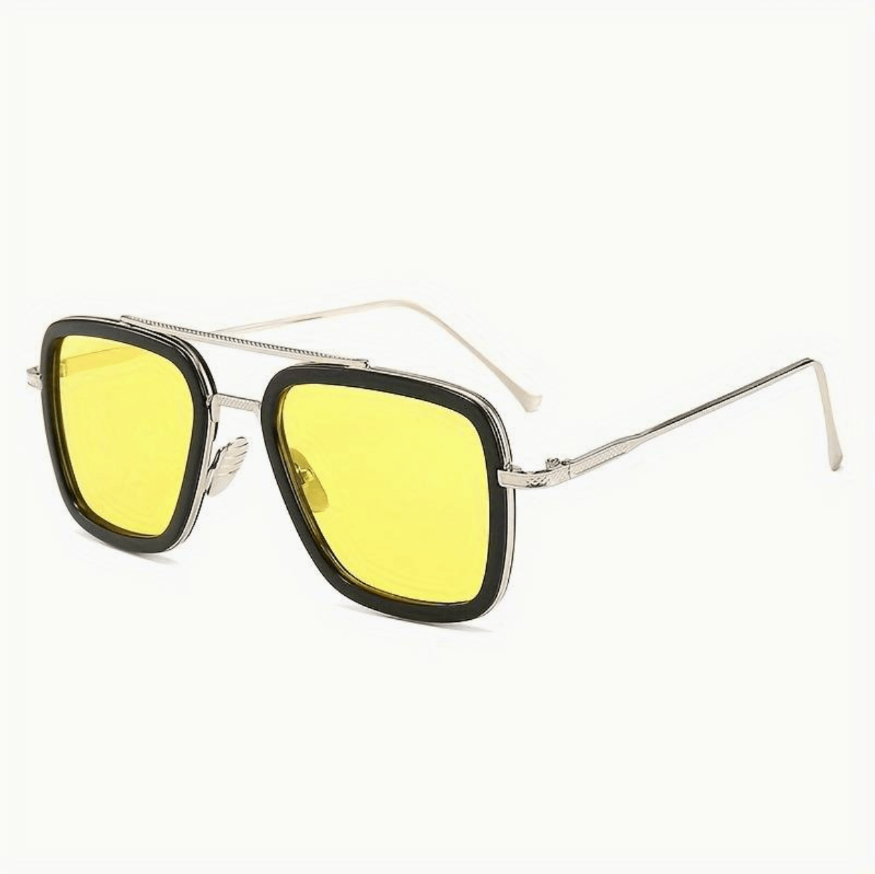 Elegante Sonnenbrille für Herren - Schwarz und Gold